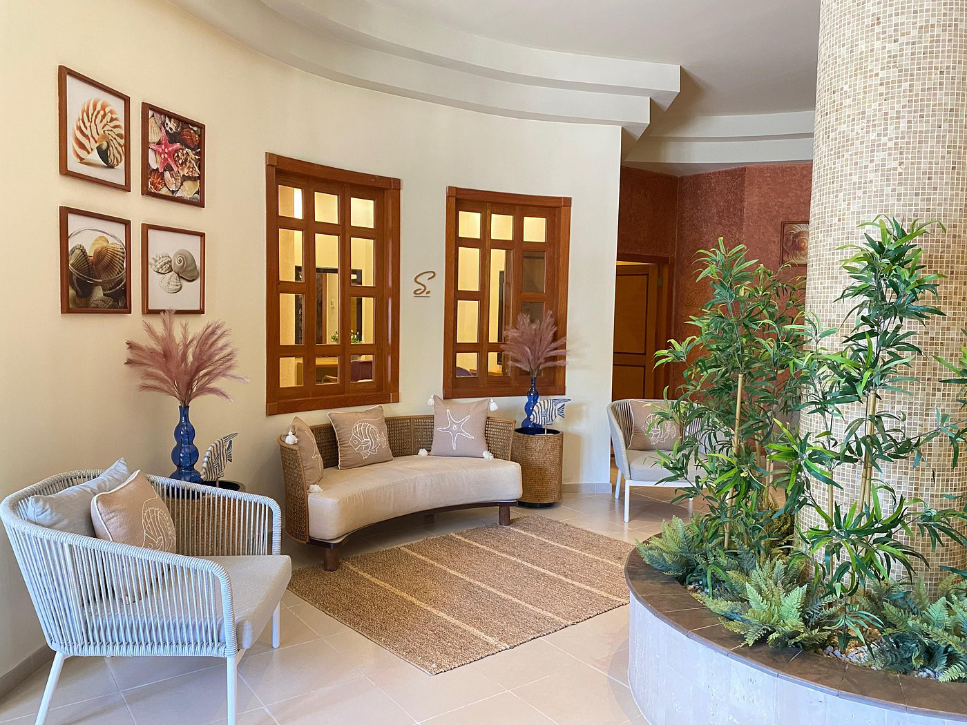Área de espera de Serene Spa Samaná